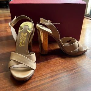 Nude heels by Ferraramo